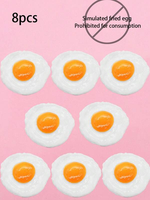 Realistic Fried Egg Fidget Toy – Soft Rubber Stress Relief Squeeze Ball, Stretchable Sensory Toy For Adults, Office Desk Anxiety Relief, 2025 Design