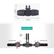 Tubo di irrigazione morbido da 4/7, diametro interno 4 mm, diametro esterno 7 mm, kit di irrigazione a goccia, tubatura di distribuzione, tubo da giardino, adatto per sistema di irrigazione a goccia da giardino, connettori a 6 vie e 4 vie, tubo da giardino per irrigazione automatica, accessori per irrigazione da giardino, applicabile per prato, giardino, ortaggi, agricoltura, irrigazione di aiuole di fiori - Multicolore - Visualizzare 9