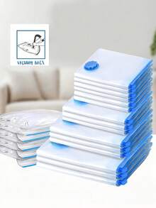 10/1pc Vacuum Storage Bags, Clear Vacuum Compression Bags, Modern Household Vacuum Storage Bags, Dust-Proof Sealed Storage Container, Travel Accessories, Including Electric Air Pump, Suitable For Halloween Decorations, Halloween Costumes, Autumn Decorations, Holiday Decorations, Extra Thick Storage Bags, Waterproof And Moisture-Proof Compression Bags For Home Bedding - Multicolor - View 5