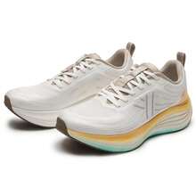 XTEP Flow Cloud 3.0 Running Shoes, Energy Boost Technology, Thick Sole Cushioning, Men Running Fitness Training Sneakers 975319110035 - Sail White/Tea Stain Yellow - View 3
