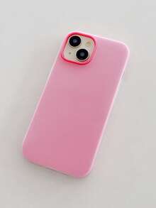 1 st frostat 2-i-1 roserött telefonskal, nytt dubbelt skyddsskal kompatibelt med , 13, 15, 16 Pro Max, 16, 14, 15, 16 Plus - Skrikrosa - Visa 4