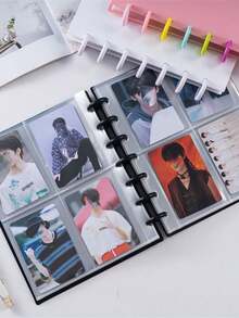 1 张照片卡相册、3-3.5 英寸 K-POP 卡片活页夹、照片卡夹、动漫游戏卡簿，可容纳 Pok é Mon 卡/运动卡/棒球卡等。 - 黑色 - 查看 2