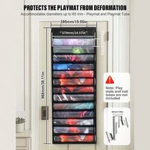 Túi đựng thảm chơi TCG 12+1/6+1 khe - Hộp đựng bằng polyester bền chắc có tay áo bằng nhựa trong suốt, thiết kế treo cửa tiết kiệm không gian, món quà hoàn hảo cho game thủ - Nhiều màu - Xem 9