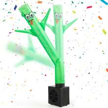 Mini Wacky Waving Inflatable Tube Guy With Blower - Funny Mini Inflatable Tube Man Desktop Decor White Elephant Gift For Birthdays Store Displays Parties Office Pranks - Multicolor - View 2