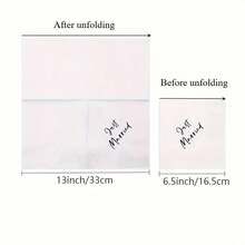 20pcs/40pcs/60pcs/Set,Newly Just Married Disposable Napkin-Elegant Wedding,Bridal Shower And Engagement Party Tabletop Decor, White Tissue With Black Cursive Print, Perfect For Celebrations And Dinner Arrangements - Multicolor - View 3