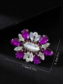 LuxstyWear Exaggerated Geometric Large Ring Crystal Finger Ring Statement Jewelry Women Wedding Adjustable Wedding Open Rings - Ring - View 8