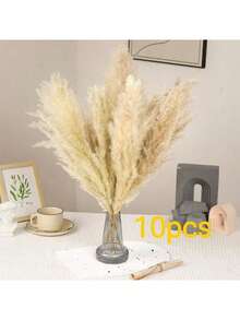 9 件/18 件波西米亚风格蒲苇人造植物、婚礼装饰和布置、家居装饰、干花假花、大落地花瓶、摄影道具；适用于卧室、派对、办公室、节日装饰；家居装饰美学、感恩节礼物生日毕业、秋季装饰、秋季