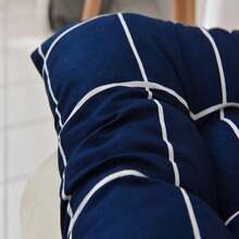 1 Stück Polyester Stuhlkissen, Stoff, geeignet für Garten, Esszimmer und Bürostühle, waschbares quadratisches Sitzkissen mit Bändern Sitzkissen Stuhlkissen Kissen für Gaming Stuhl