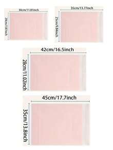 10/20/30/50 piezas Bolsas de embalaje de polietileno resistentes al agua de color rosa claro, bolsas multiusos sencillas, adecuadas para la escuela, la oficina, el envío y el reenvío de regreso a la escuela