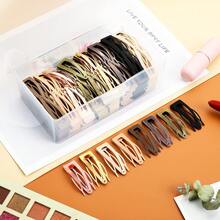 10PCS Black Metal Bb Clip Hairpin Hair Accessories Hair Tools Broken Hair Bangs Girl Bangs Comb Cute Hair Comb Metal Snap Hairpin Hairpin Small Clip Net Celebrity Bb Clip (There Are Slight Scratches On The Painted Products. Color Difference Is Normal.) Hair Clips Claw Clips Hair Barrettes - Black - View 8