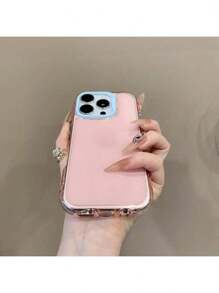 1 pieza Funda protectora de teléfono con onda en el borde tipo Dopamina estilo Ins para 16 Pro Max 15 14 Plus 13 12 11, regalo de Navidad, regalo de Año Nuevo, regalo de Pascua, regalo de Halloween, para familiares y amigos