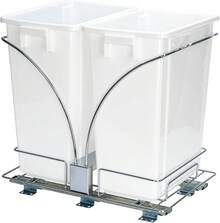 Household Essentials - Glidez Sliding Gabinete Organizador Cromado, Sencillo, Blanco, 1 - 16,25" de ancho x 21,5" de profundidad x 21 - Ver 11