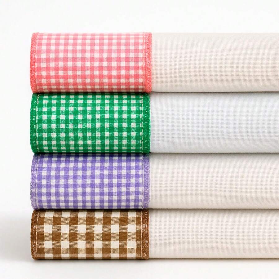 Chicken Foot Dishcloth Kit With Checkered Hem Decorative Kitchen Towel Large Dishcloth - 白色 - 查看 1