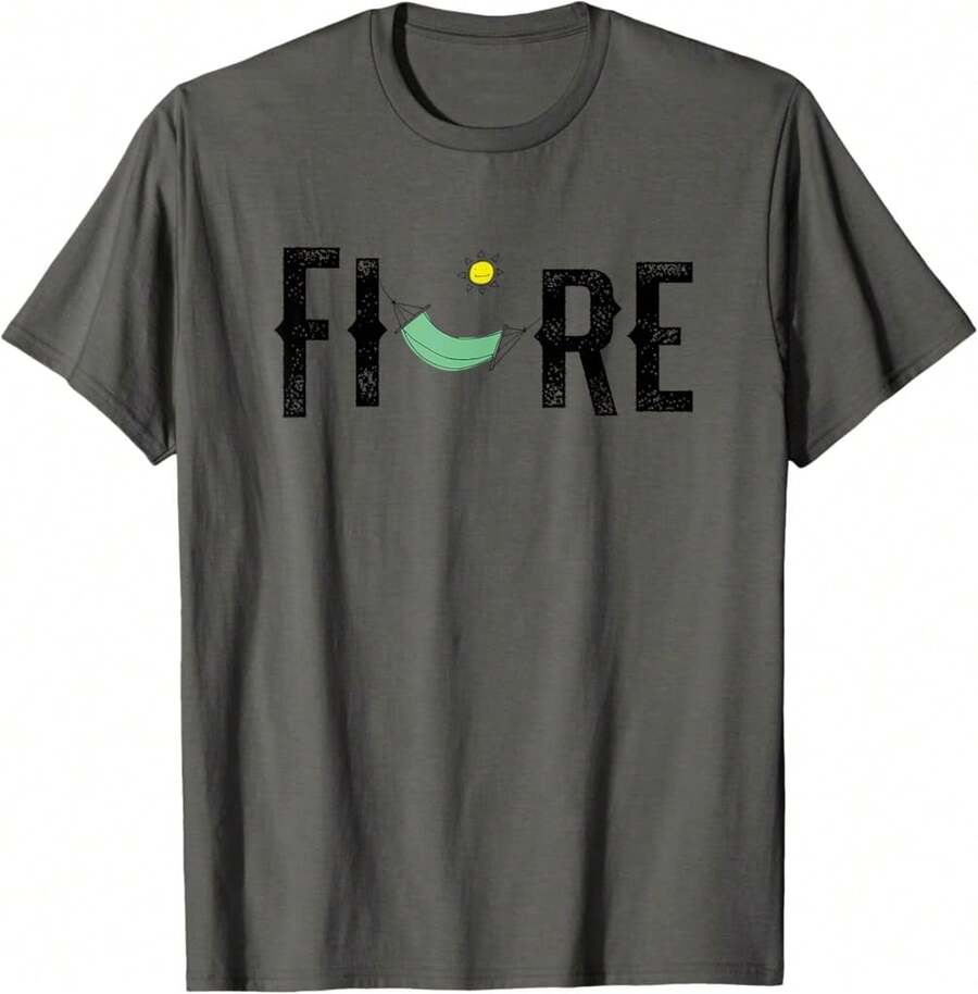 Financial Independence Retire Early F.I.R.E. Movement T-Shirt Gift For Nurse Mother's Day Gift For Grandma - Black - View 1