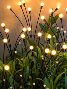 1 Stück 6/8/10 kopfige Solar-Kugelleuchte, Schwingungsleuchte, Dekorationsbeleuchtung, Hofdekorations-Leuchte, Gartendekorations-Leuchte, sanftes Licht mit automatischem Aufladen, Solarstromversorgung, Garten, Hof, Balkon, Terrassen-Dekorationsbeleuchtung