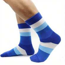Local Delivery- Men's Long Socks Size 10-13 Pack Of 5 Pairs Rainbow Style - S003 - View 6