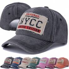 JZML 1pc Unisex NYCC Letter Embroidered Baseball Cap