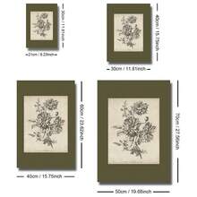 Bộ 3 bức tranh treo tường nghệ thuật hoa xanh Boho không khung, in trên vải canvas, tối giản, cổ điển, thực vật, hoa, tranh phong cách mộc mạc, cổ điển cho ký túc xá, căn hộ, phòng khách, phòng ngủ, trang trí nhà hiện đại - Nhiều màu - Xem 7