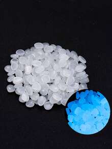 100pcs/Pack Glow-In-The-Dark Blue Stones, Suitable For Aquarium, Fish Tank, Vase Decor, Outdoor Garden And Yard Decoration - Multicolor - View 14