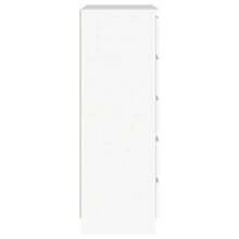Commode, 60x36x103 cm, en ingénierie, solide et durable, idéale pour décorer la maison-blanc