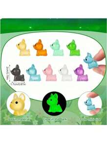 Party Favor, DIY Item, Mini Resin Dog Ornaments, Colorful Glowing Dogs Used For Aquarium, Garden, Miniature Landscape, Toy House, Planter Pot Decor, New Year Gift, Holiday Present