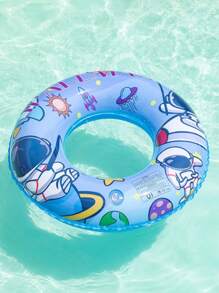 Astronaut Swim Ring, [ Thick PVC] Material, Thick | Child, Teen, Adult Anti-Side Float Life Buoy, Portable Beach Pool Party Birthday Gift