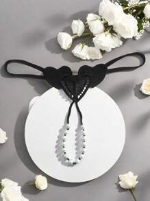Sexy Lingerie Love Embroidered Beaded Sexy Underwear Fairy Maiden Thongs