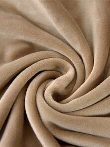 1/2pcs Soft Velvet/Jacquard Armchair Slipcover, Elastic Dining Chair Cover, Anti-Fouling Stretch Seat Cover, Home Decor, Wedding Use - Camel - View 5