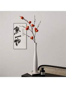 1pc Ceramic Vintage Zen Hallway Decor Vase, Welcoming Pine Bonsai Vase, Foyer Niche Home Decor Art Item