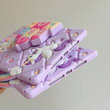 1pc Castelo e Unicórnio Design Capa de Proteção para iPad, Compatível com iPad 7/8/9, iPad Air 5/4/3 9ª Geração 10.2", iPad Pro 11", iPad Mini 5, A7/A8/A9 Plus - Multicolorido - Ver 11