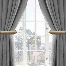 2 Packs Adhesive Curtain Rods - No Drill Curtain Tiebacks And Pullbacks - Multicolor - View 5