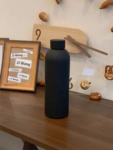 500ML/16.9oz 小口哑光户外运动水瓶，大容量不锈钢保温杯，适合露营、徒步旅行、真空瓶、时尚旅行杯，适合女性、学生、派对礼物