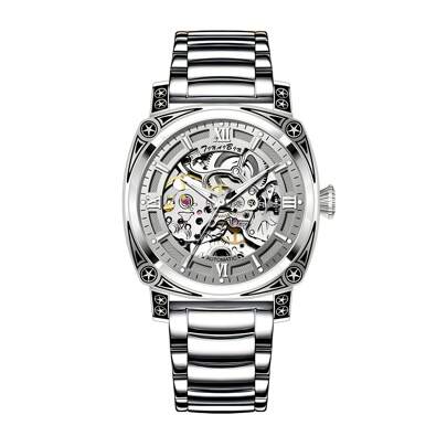 New Mechanical Watch For Men Automatic Mechanical Watches Hollowed Out Carved Wristwatch Waterproof Luminous