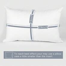 Luxury Soft Pillows For Sleeping, Fluffy Down Alternative Polyester Fiber Filled Pillow, Home&Hotel-Collection, Machine Washable - 1 - View 6