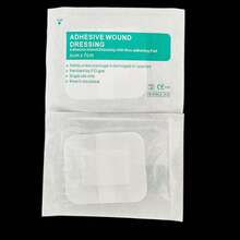 10/20/50 piezas Apósitos de curación hipoalergénicos, tiras de vendaje de gasa transpirable y sin adherencia hechas de tela no tejida de spunlace, parches elásticos transparentes que brindan protección para el botiquín de emergencia - Blanco - Ver 6