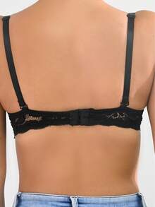 RITA SENSUAL FLORAL LACE BRA CUP B (3 PCS) - 米色 - 查看 7