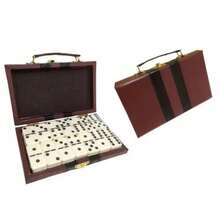 10mm Professional Domino Set 28 Pieces Case White Stones - trắng - Xem 3