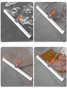 1pc/Upgraded Silicone Broom, High Window Cleaner, Home/Bathroom Floor Mop, Magic Silicone Broom, Can Clean Accumulated Water, Must-Have For Back To School Season - 50CM New Style - View 5