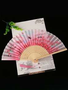 1 pieza/3 piezas Nuevo abanico plegable estilo chino retro, abanico estilo cheongsam con borla, abanico de mano clásico de orquídea, accesorio de escenario y fotografía (Ligera diferencia de color en el patrón del mango y la borla debido al ángulo de la fotografía, pero no afecta el uso. Aquellos que son particulares al respecto, por favor no compren), Selecciones de primavera y verano, Regalos para damas de honor, Decoración de habitación, Dormitorio, Playa, Viaje, Para hombres, Para mujeres, Vacaciones, Cosas lindas - Multicolor - Ver 16