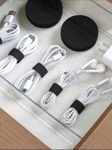 1pc Reusable Tie Strap, Size: 1m/3m/5m, Suitable For Organizing Desktop Cable, Fixing Socket Line, Bundling Cords Of Computer Tower, Etc. Back To School