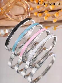 Camhanno 1 Pc Innovative And Stylish Neutral Stainless Steel Drip Bracelet For Ladies To Wear On A Date - Oil Drip Bracelet - View 12