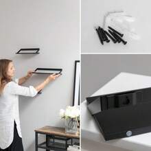 Floating Shelves For Wall - 黑色霧面 - 查看 5