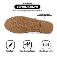 WEIDE Loafers Para Mujer de Rafia con Diseño Elegante Estilo Francés, Cómodos y Versátiles, Perfectos Para Cualquier Ocasión Casual o Formal. - Dorado - Ver 9
