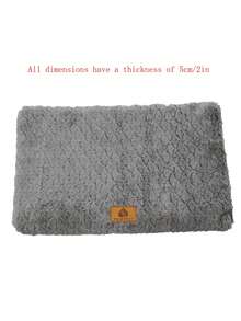 1pc Pet Cozy Nest Bed, Warm Plush Pad For Dogs & Cats, Removable & Washable, Suitable For All Seasons, For Large Dogs - Grey - View 17