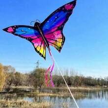 1pc Colorful Butterfly Kites, Suitable For Outdoor Games And Activities, Single-Line Kites And Flying Tools, Suitable For Lovers [Plus 100m Line Board] - Multicolor - View 4