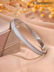Camhanno 1 Pc Innovative And Stylish Neutral Stainless Steel Drip Bracelet For Ladies To Wear On A Date - Silver Oil Drop Bracelet - View 14