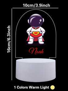 1pc Custom Cartoon Cape Boy 3D Led Night Light, Custom Super Hero, Custom Car, Custom Giant Wheel 3D Led Night Lamp, Color Changing Bedroom Manga Anime Figure Night Lights Gift,Christmas Gift Supplies