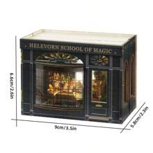 CUTE ROOM 1 pieza Decoración navideña Cubo de fantasía Serie DIY Cabina Modelo de ensamblaje hecho a mano Casa pequeña, Regalo de cumpleaños creativo para novia y mejor amiga, Juguete de rompecabezas 3D para adultos, Juguete hecho a mano perfecto para entusiastas de la artesanía Decoración de habitación