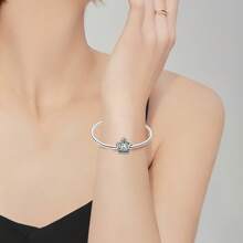 Silver Plated Charm Lifes A Camble Mom Is The Queen Lion Love Crown Series Charm Bead Is Suitable For Diy Female Bracelet Pendants