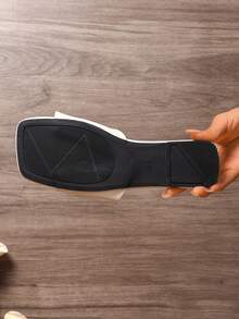 New Summer White Cute Flat Sandals Women, Fashion Casual Strap Slip-On Sandals With Yellow Sole - Light Beige - View 4